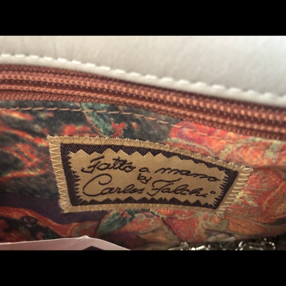 NWT! Carlos Falchi Snakeskin Clutch - Picture 5 of 6